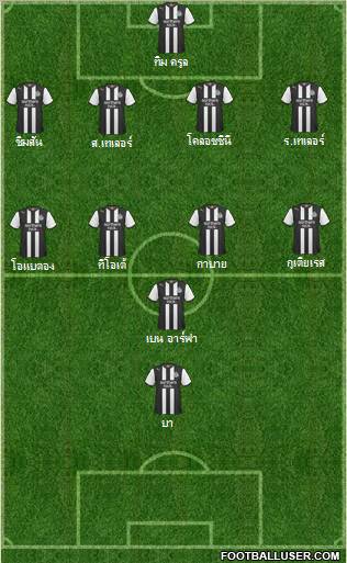 Newcastle United Formation 2011