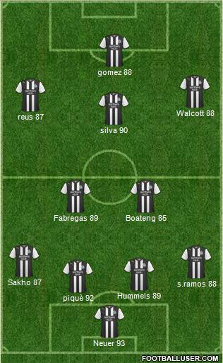 Newcastle United Formation 2011