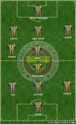 Fenerbahçe SK Formation 2011