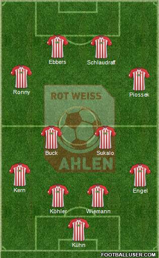 Rot Weiss Ahlen Formation 2011