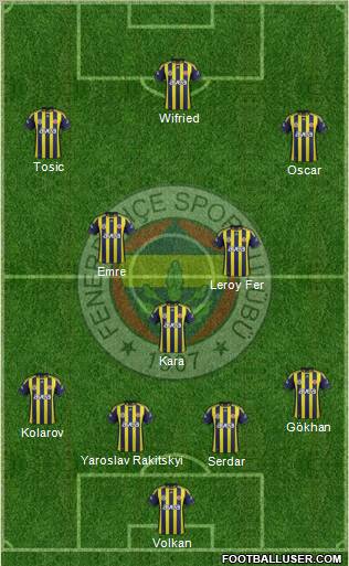 Fenerbahçe SK Formation 2011