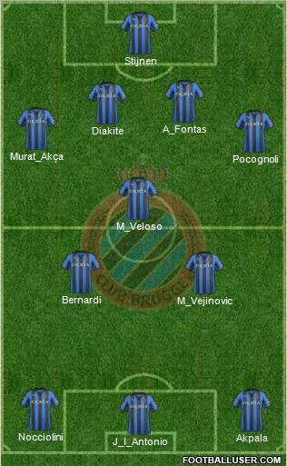 Club Brugge KV Formation 2011