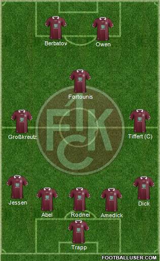 1.FC Kaiserslautern Formation 2011