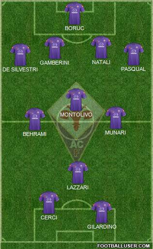 Fiorentina Formation 2011