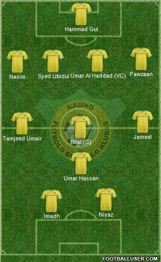 FBK Kaunas Formation 2011