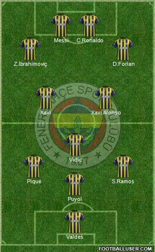 Fenerbahçe SK Formation 2011