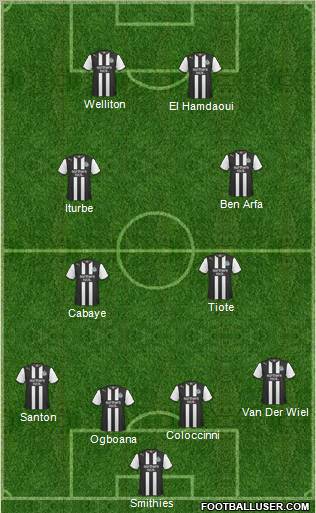 Newcastle United Formation 2011