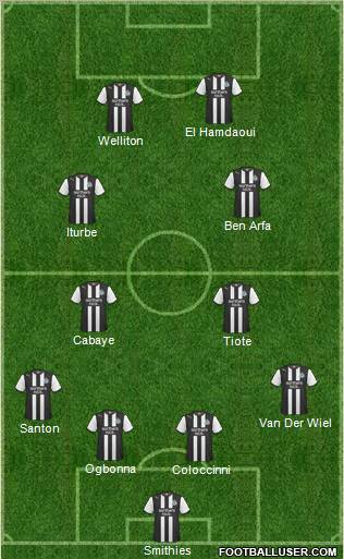 Newcastle United Formation 2011