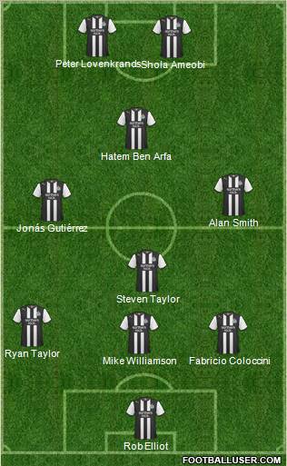 Newcastle United Formation 2011