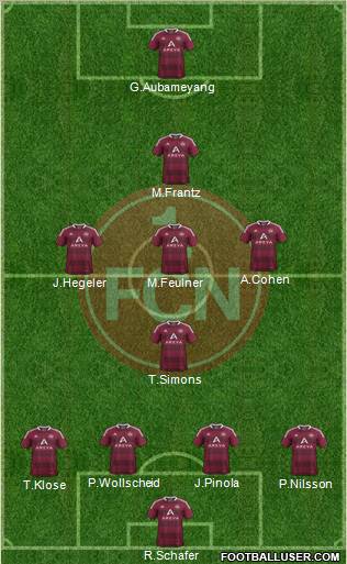 1.FC Nürnberg Formation 2011