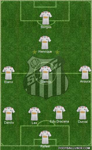 Santos FC Formation 2011