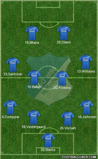 TSG 1899 Hoffenheim Formation 2011