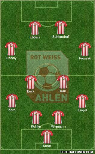 Rot Weiss Ahlen Formation 2011