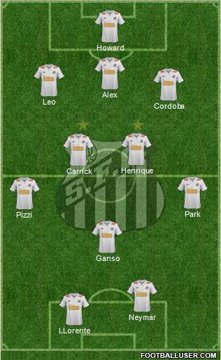 Santos FC Formation 2011