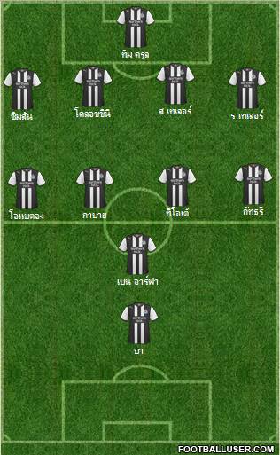 Newcastle United Formation 2011