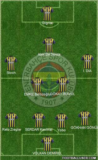 Fenerbahçe SK Formation 2011