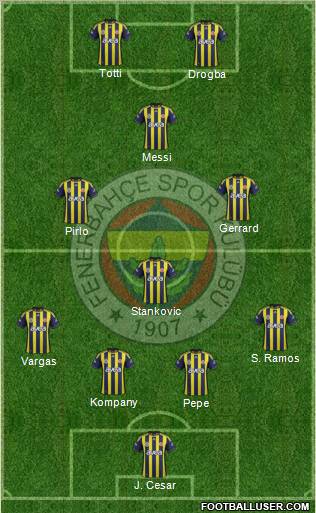 Fenerbahçe SK Formation 2011