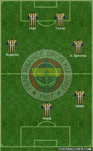 Fenerbahçe SK Formation 2011