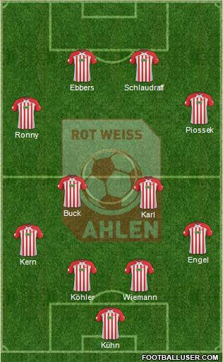 Rot Weiss Ahlen Formation 2011