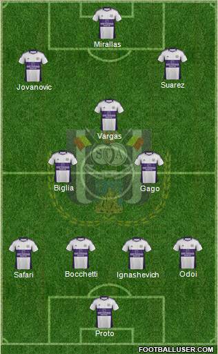 RSC Anderlecht Formation 2011