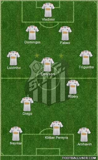 Santos FC Formation 2011