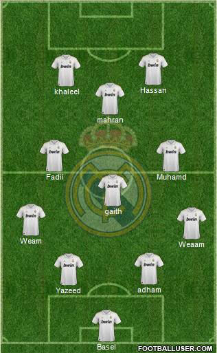 Real Madrid C.F. Formation 2011