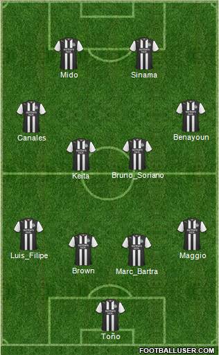 Newcastle United Formation 2011