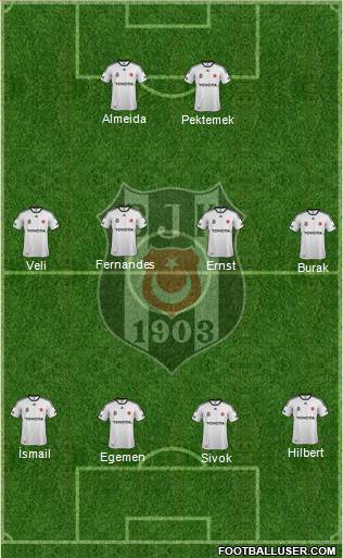 Besiktas JK Formation 2011