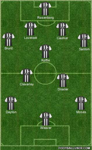 Newcastle United Formation 2011