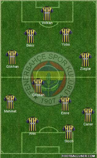 Fenerbahçe SK Formation 2011