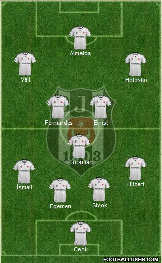 Besiktas JK Formation 2011