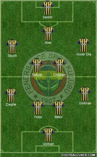 Fenerbahçe SK Formation 2011