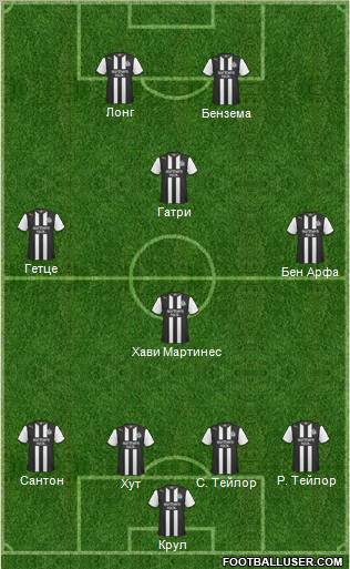 Newcastle United Formation 2011