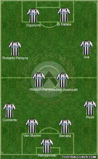 Udinese Formation 2011