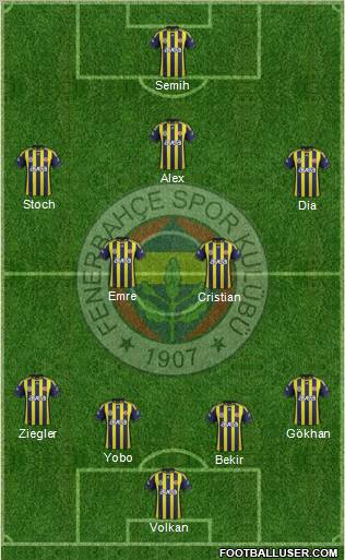 Fenerbahçe SK Formation 2011