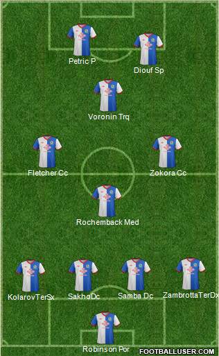 Blackburn Rovers Formation 2011