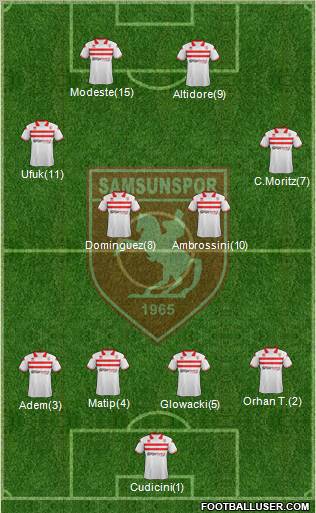 Samsunspor Formation 2011