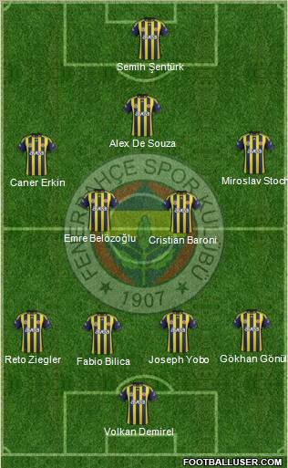 Fenerbahçe SK Formation 2011