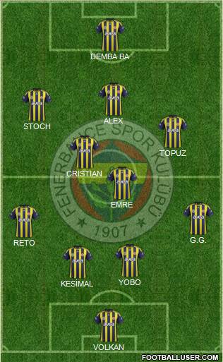 Fenerbahçe SK Formation 2011