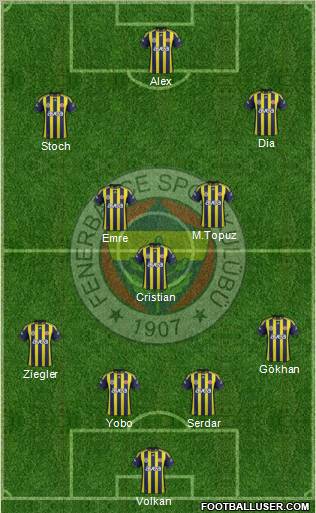 Fenerbahçe SK Formation 2011