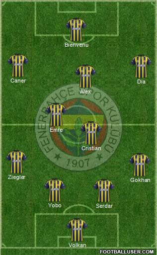 Fenerbahçe SK Formation 2011