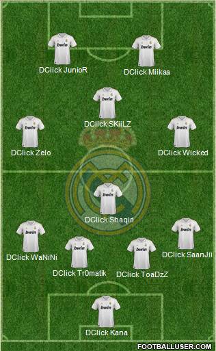 Real Madrid C.F. Formation 2011