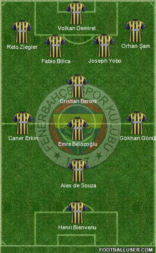 Fenerbahçe SK Formation 2011