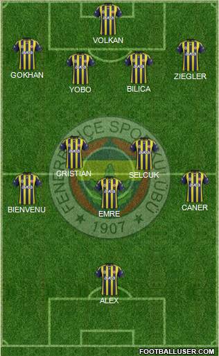 Fenerbahçe SK Formation 2011