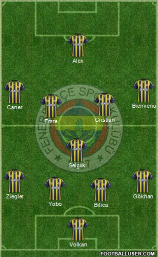 Fenerbahçe SK Formation 2011