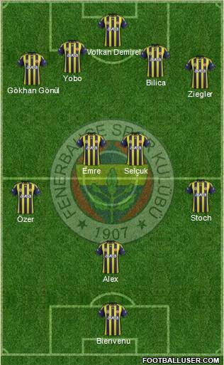 Fenerbahçe SK Formation 2011