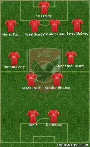 Al-Ahly Sporting Club Formation 2011