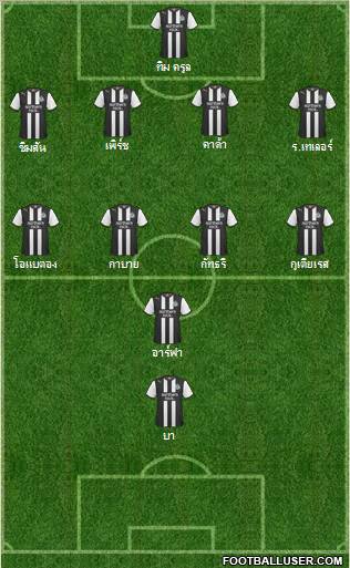 Newcastle United Formation 2011