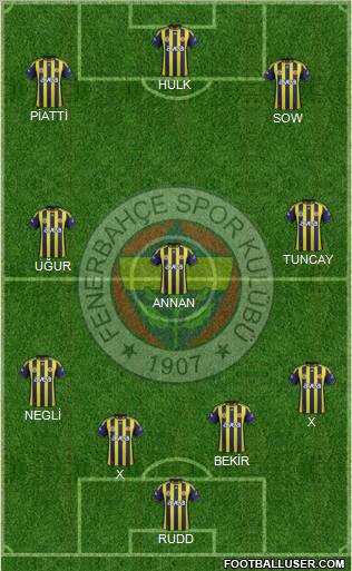 Fenerbahçe SK Formation 2011