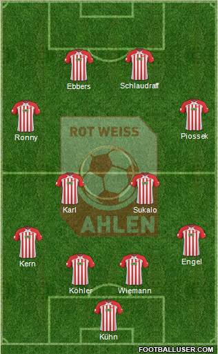 Rot Weiss Ahlen Formation 2011